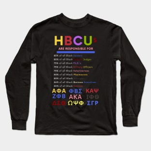 HBCUs are responsible for… BLACK GREEKS Long Sleeve T-Shirt